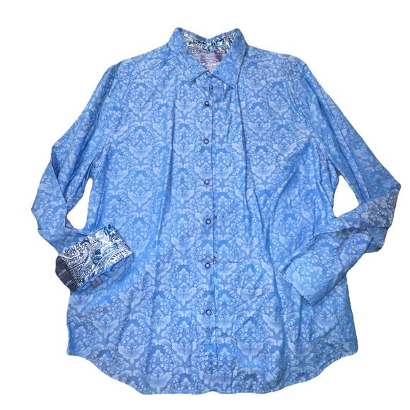 Robert Graham Other - Robert Graham Bayview Cotton Shirt Paisley Damask XL (c17)